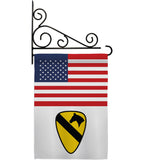 US 1st Cavalry - Military Americana Vertical Impressions Decorative Flags HG140739 Made In USA