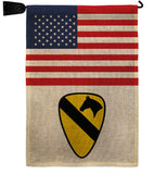 US 1st Cavalry - Military Americana Vertical Impressions Decorative Flags HG140739 Made In USA