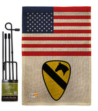 US 1st Cavalry - Military Americana Vertical Impressions Decorative Flags HG140739 Made In USA