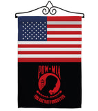 US Red POW/MIA - Military Americana Vertical Impressions Decorative Flags HG140742 Made In USA