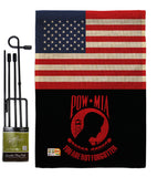 US Red POW/MIA - Military Americana Vertical Impressions Decorative Flags HG140742 Made In USA