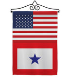 US Blue Star - Military Americana Vertical Impressions Decorative Flags HG140743 Made In USA