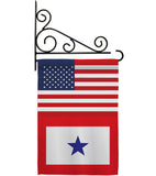 US Blue Star - Military Americana Vertical Impressions Decorative Flags HG140743 Made In USA