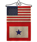 US Blue Star - Military Americana Vertical Impressions Decorative Flags HG140743 Made In USA