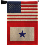 US Blue Star - Military Americana Vertical Impressions Decorative Flags HG140743 Made In USA