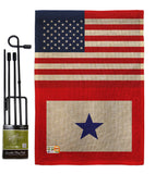 US Blue Star - Military Americana Vertical Impressions Decorative Flags HG140743 Made In USA