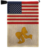 US Yellow Ribbon - Military Americana Vertical Impressions Decorative Flags HG140744 Made In USA