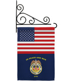 US Merchant Marine - Military Americana Vertical Impressions Decorative Flags HG140745 Made In USA