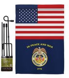 US Merchant Marine - Military Americana Vertical Impressions Decorative Flags HG140745 Made In USA