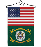 US Retired Army - Military Americana Vertical Impressions Decorative Flags HG140747 Made In USA