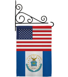 US Retired Air Force - Military Americana Vertical Impressions Decorative Flags HG140748 Made In USA