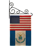 US Retired Air Force - Military Americana Vertical Impressions Decorative Flags HG140748 Made In USA