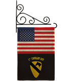 US Black 1st Cavalry - Military Americana Vertical Impressions Decorative Flags HG140750 Made In USA