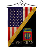 Home of 82nd Airborne - Military Americana Vertical Impressions Decorative Flags HG140891 Made In USA