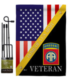 Home of 82nd Airborne - Military Americana Vertical Impressions Decorative Flags HG140891 Made In USA