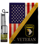 Home of 101st Airborne - Military Americana Vertical Impressions Decorative Flags HG140892 Made In USA