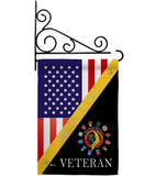 Home of Vietnam Veterans - Military Americana Vertical Impressions Decorative Flags HG140894 Made In USA