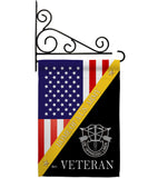 Home of De Opppresso Liber - Military Americana Vertical Impressions Decorative Flags HG140897 Made In USA