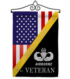 Home of Airborne - Military Americana Vertical Impressions Decorative Flags HG140900 Made In USA