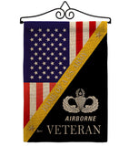 Home of Airborne - Military Americana Vertical Impressions Decorative Flags HG140900 Made In USA