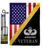 Home of Airborne - Military Americana Vertical Impressions Decorative Flags HG140900 Made In USA