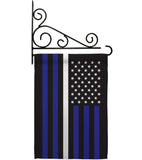 US Thin White Line - Military Americana Vertical Impressions Decorative Flags HG140924 Made In USA