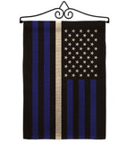 US Thin White Line - Military Americana Vertical Impressions Decorative Flags HG140924 Made In USA