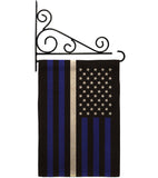 US Thin White Line - Military Americana Vertical Impressions Decorative Flags HG140924 Made In USA