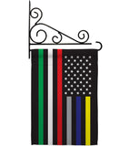 US First Responders Line - Military Americana Vertical Impressions Decorative Flags HG140927 Made In USA