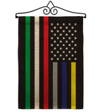 US First Responders Line - Military Americana Vertical Impressions Decorative Flags HG140927 Made In USA