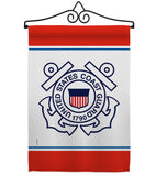 US Coast Guard - Military Americana Vertical Impressions Decorative Flags HG170032 Made In USA