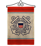 US Coast Guard - Military Americana Vertical Impressions Decorative Flags HG170032 Made In USA