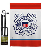 US Coast Guard - Military Americana Vertical Impressions Decorative Flags HG170032 Made In USA