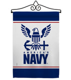 America Navy - Military Americana Vertical Impressions Decorative Flags HG170033 Made In USA