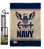 America Navy - Military Americana Vertical Impressions Decorative Flags HG170033 Made In USA