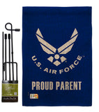 Proud Air Force Parent - Military Americana Vertical Impressions Decorative Flags HG170039 Made In USA