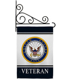 Navy Veteran - Military Americana Vertical Impressions Decorative Flags HG170041 Made In USA