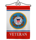 Coast Guard Veteran - Military Americana Vertical Impressions Decorative Flags HG170042 Made In USA