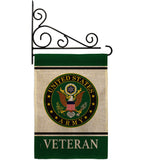 Army Veteran - Military Americana Vertical Impressions Decorative Flags HG170043 Made In USA