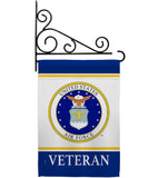 Air Force Veteran - Military Americana Vertical Impressions Decorative Flags HG170044 Made In USA