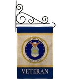 Air Force Veteran - Military Americana Vertical Impressions Decorative Flags HG170044 Made In USA