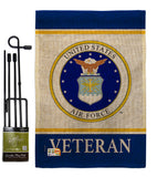 Air Force Veteran - Military Americana Vertical Impressions Decorative Flags HG170044 Made In USA