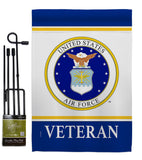 Air Force Veteran - Military Americana Vertical Impressions Decorative Flags HG170044 Made In USA