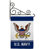 US Navy - Military Americana Vertical Impressions Decorative Flags HG170046 Made In USA