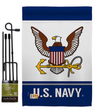 US Navy - Military Americana Vertical Impressions Decorative Flags HG170046 Made In USA