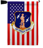 Air National Guard - Military Americana Vertical Impressions Decorative Flags HG170169 Made In USA