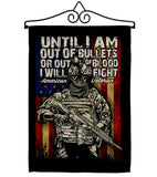 Out Of Bullets - Military Americana Vertical Impressions Decorative Flags HG183070 Made In USA