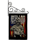 Out Of Bullets - Military Americana Vertical Impressions Decorative Flags HG183070 Made In USA