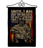 Out Of Bullets - Military Americana Vertical Impressions Decorative Flags HG183070 Made In USA