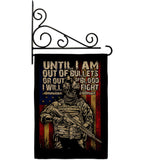 Out Of Bullets - Military Americana Vertical Impressions Decorative Flags HG183070 Made In USA